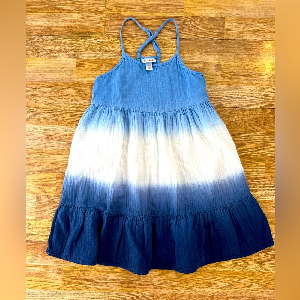 Girls Ombré Tie-Dyed Dress